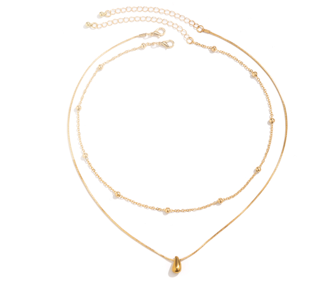 Elegante Doppelstrang-Halskette