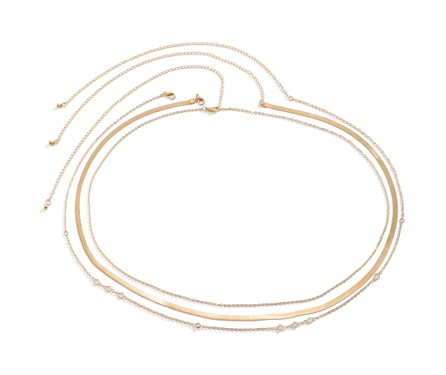 Elegante Bauchkette mit zarten Akzenten