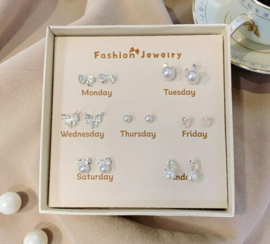 7-Tage Ohrring-Set