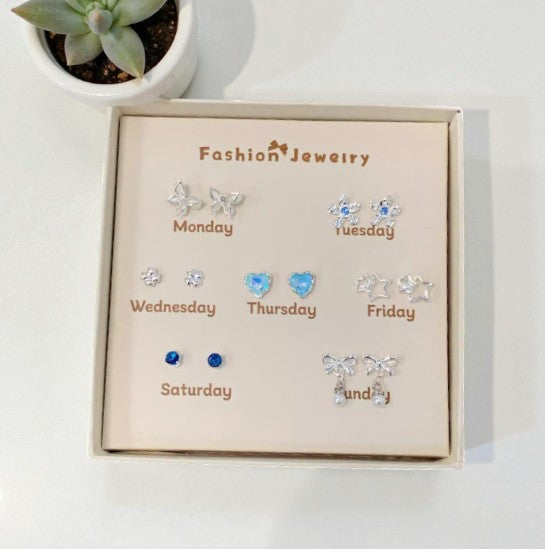 7-Tage Ohrring-Set