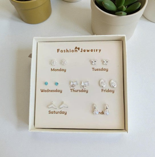7-Tage Ohrring-Set