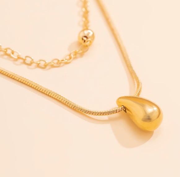 Elegante Doppelstrang-Halskette