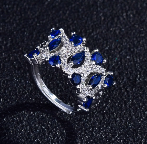 Eleganter Saphir-Ring